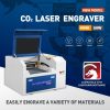 US Stock Lightburn Compatible 50W CO2 Laser Engraver Cutter Machine 16×16”(400*400mm) Workbed with RUIDA DSP Control Panel RDWorks V8