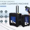 JPT 100W 200W Portable Handheld Laser Cleaning Machine Trolley-type Fiber Laser Cleaner Metal Rust Remover
